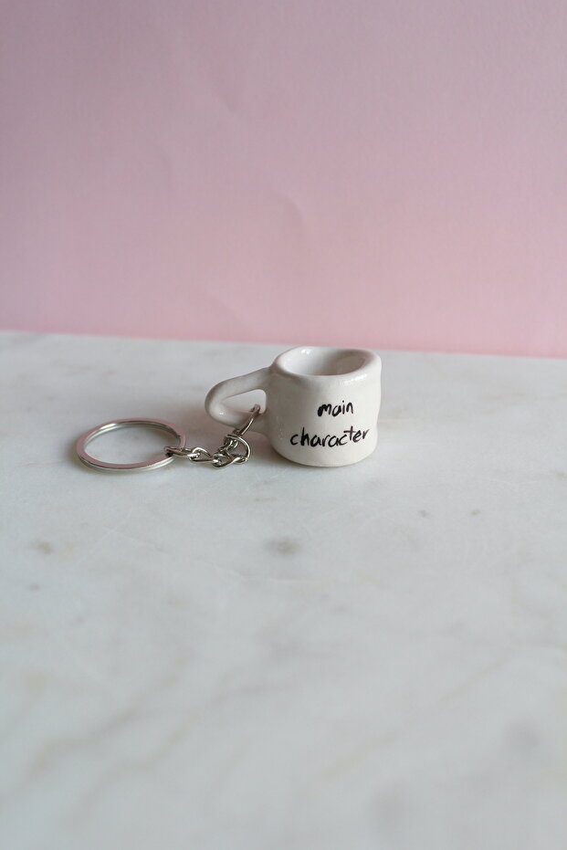Main Character Handmade Mug Keychain