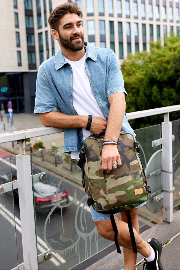 Large polyester travel backpack - Rovicky - 2