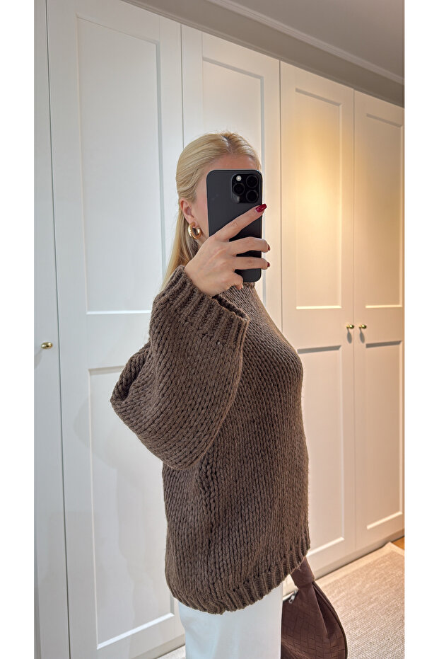 ÖRGÜ TRİKO KAZAK - 4