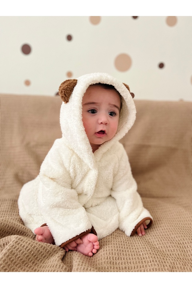 Unisex Baby Plush Ear Jumpsuit