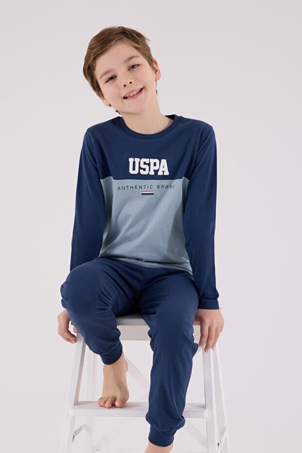 Boys' Single Layer Pajama Set, Long Sleeve Pajama Set, 100% Cotton
