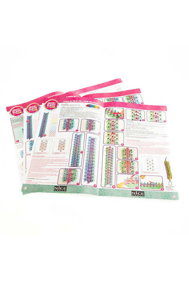 Set creativ cu elastice colorate pentru bratari, Elasticolor - 2