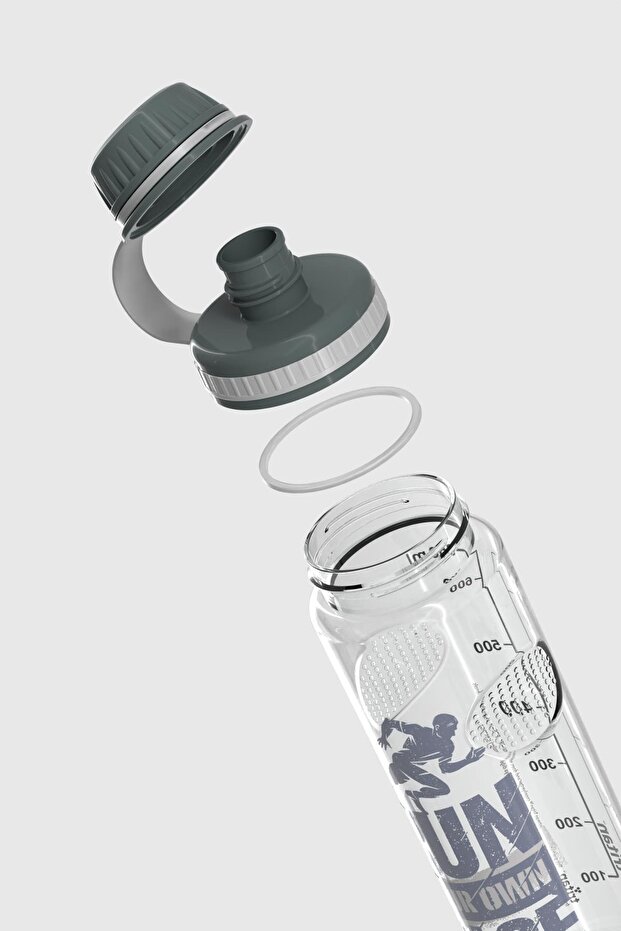 قارورة تريتان منقوشة بنمط الكتابة الإيجية سعة 750 مل 912067 مدخنة - 4