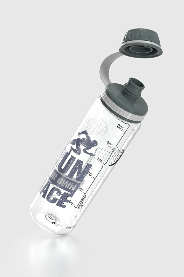 قارورة تريتان منقوشة بنمط الكتابة الإيجية سعة 750 مل 912067 مدخنة - 3