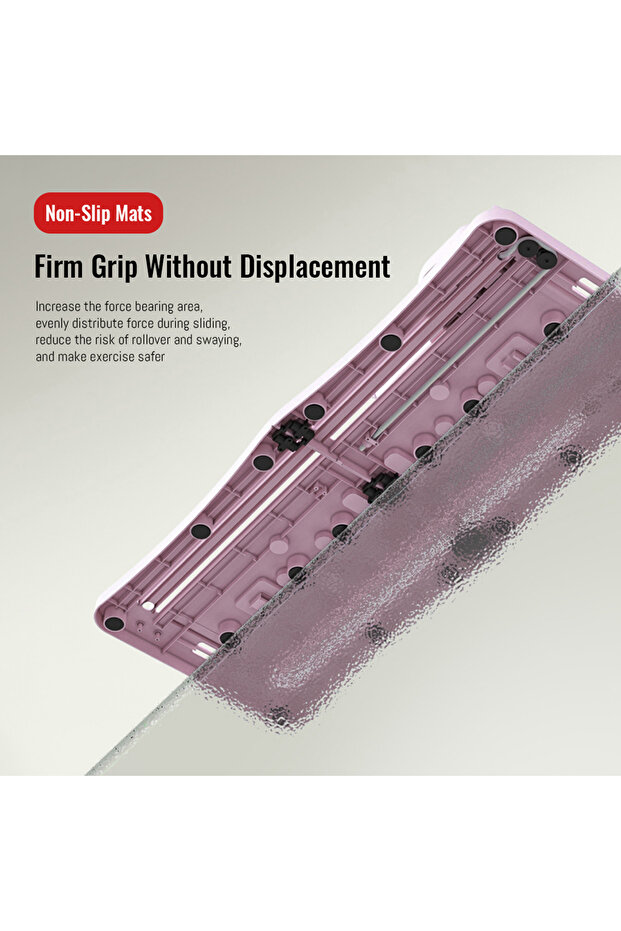 Pilates Reformer Set, Multifunctional Foldable Pilates Reformer Board with Timer - 4