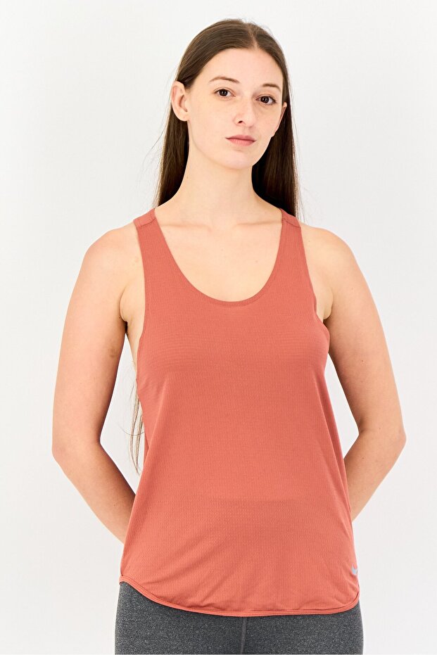 قميص تدريب نسائي بدون أكمام من Dri-Fit، لون صدئ