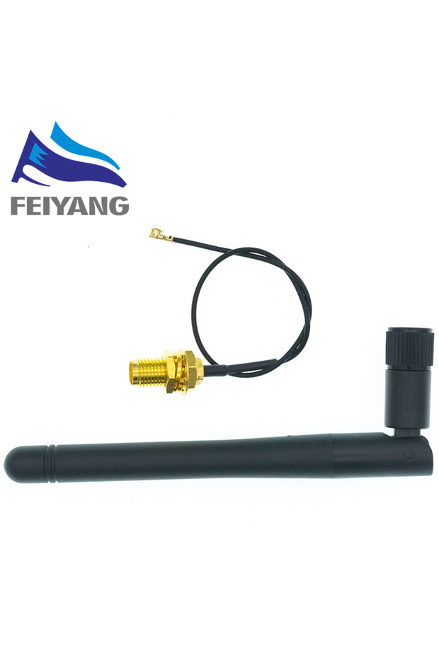 2.4GHz 3dBi WiFi 2.4g Antenna Aerial RP-SMA Male wireless router+ 17cm PCI U.FL IPX to RP SMA Mal...