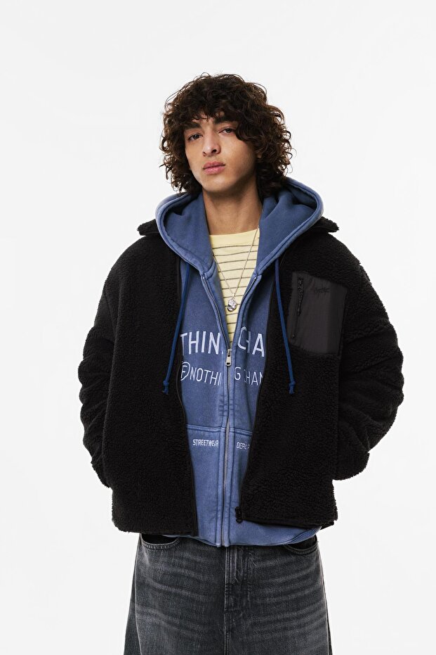 Suni yünlü kombin ceket - 2