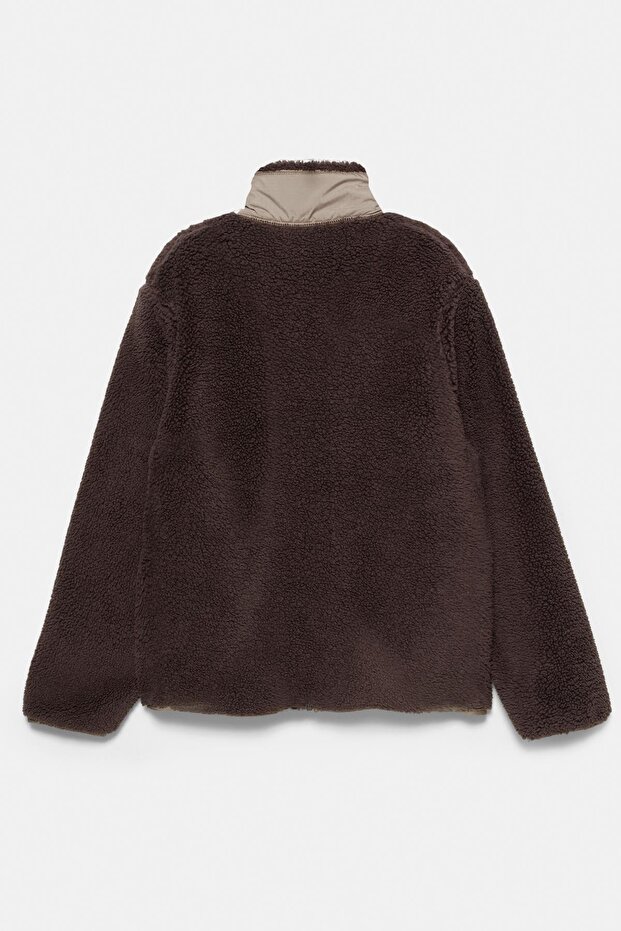 Suni yünlü kombin ceket - 8