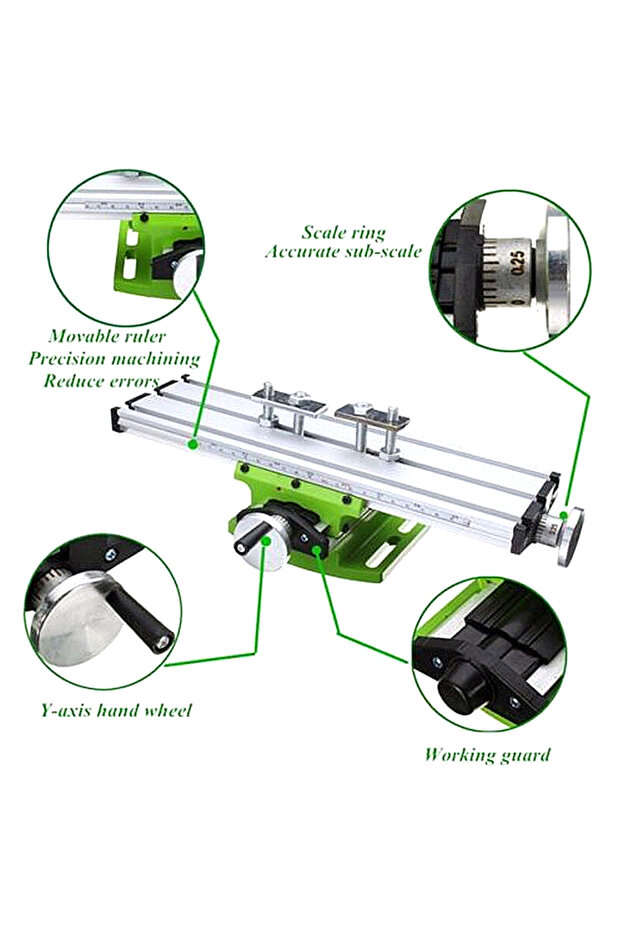متعددة الوظائف المنضدة طحن آلة العمل الشريحة الجدول ملزمة تعديل تركيبات المنضدة مع... - 6