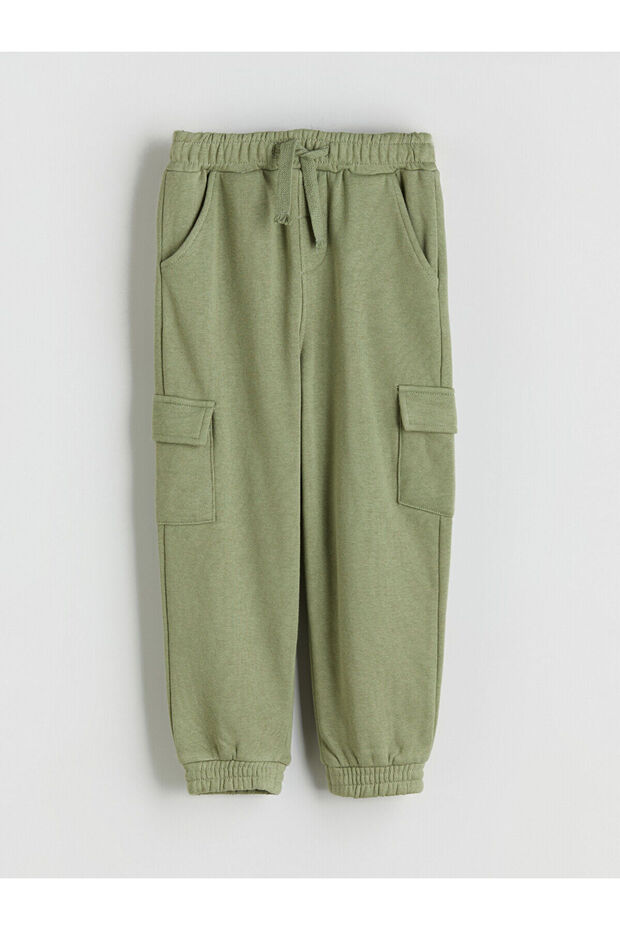 Lcw Kids Green Elastic Waistband Boys Jogger Sweatpants W5Ad33Z1