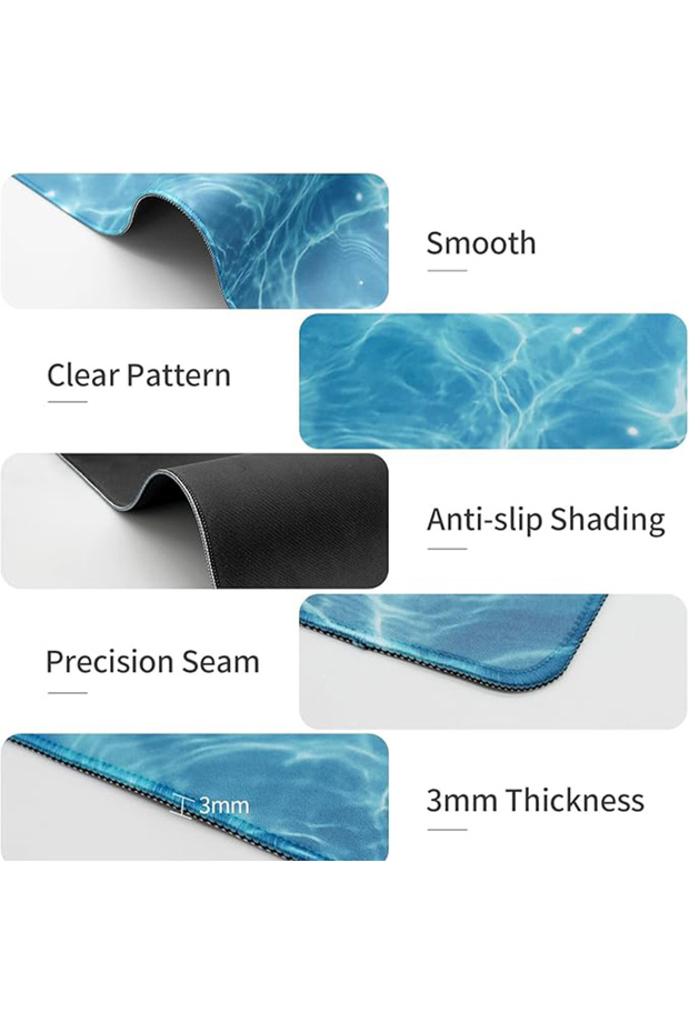 Large Mouse Pad Extended Gaming Mouse Pad Non-Slip Rubber Base 800x300mm Mouse pad Office Desk - 5