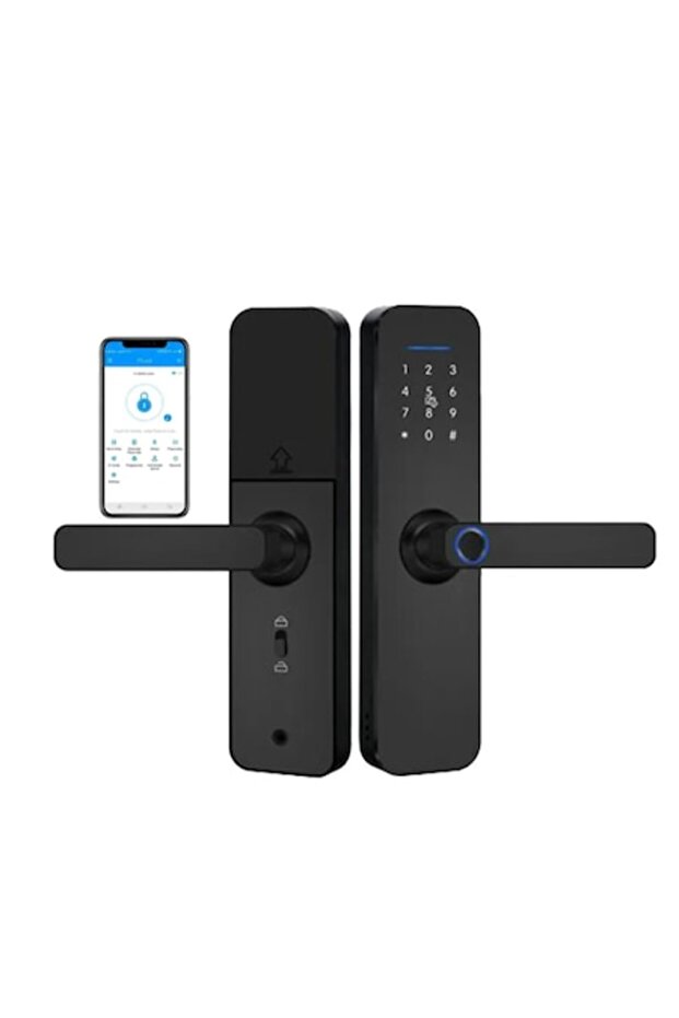 Smart Lock with Remote App Control Tuya, Wi‑Fi, PIN Code, Fingerprint, 2 Keys, 2 Cards - 1