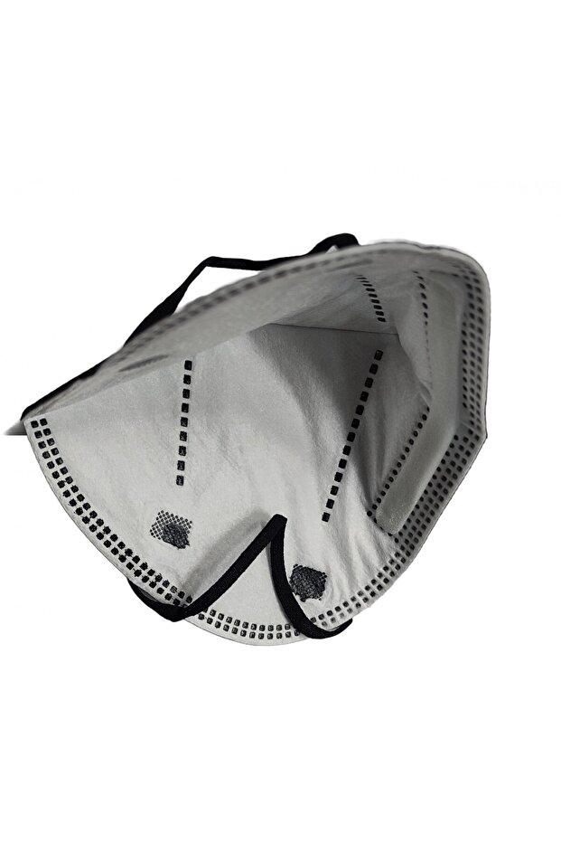 Set of 20 Flippy Face Masks, Single Use, FFP2 KN95 CE0370, 5 Layers, Black - 4