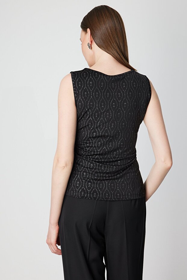 Dilim Yaka Simli Bluz - 4