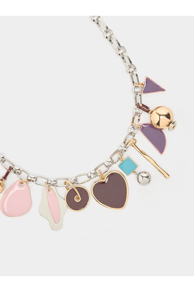 Mineli Charm'lı Kolye - 1