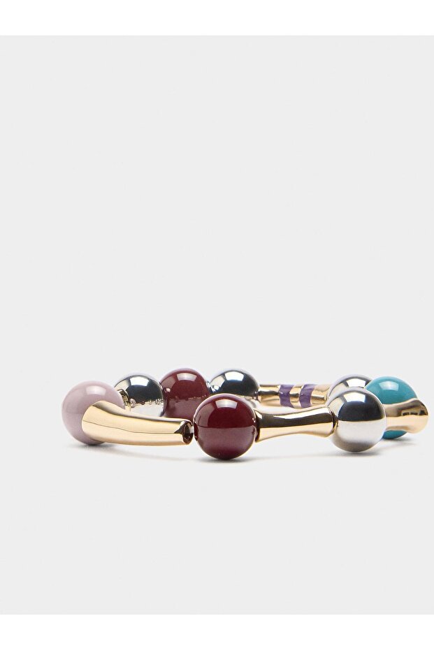 Mineli Boncuklu Elastik Bileklik - 2