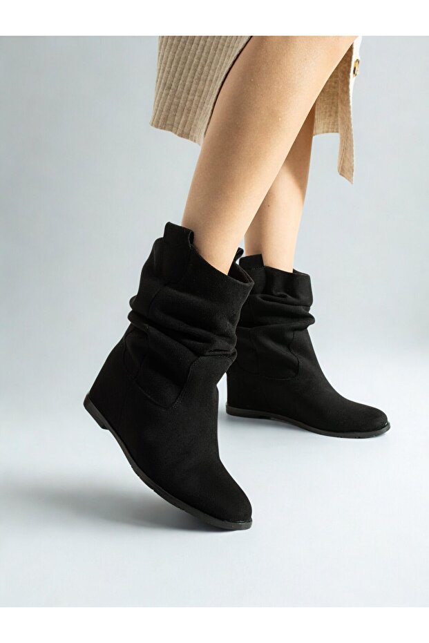 Kadın Siyah Süet Bot - 3
