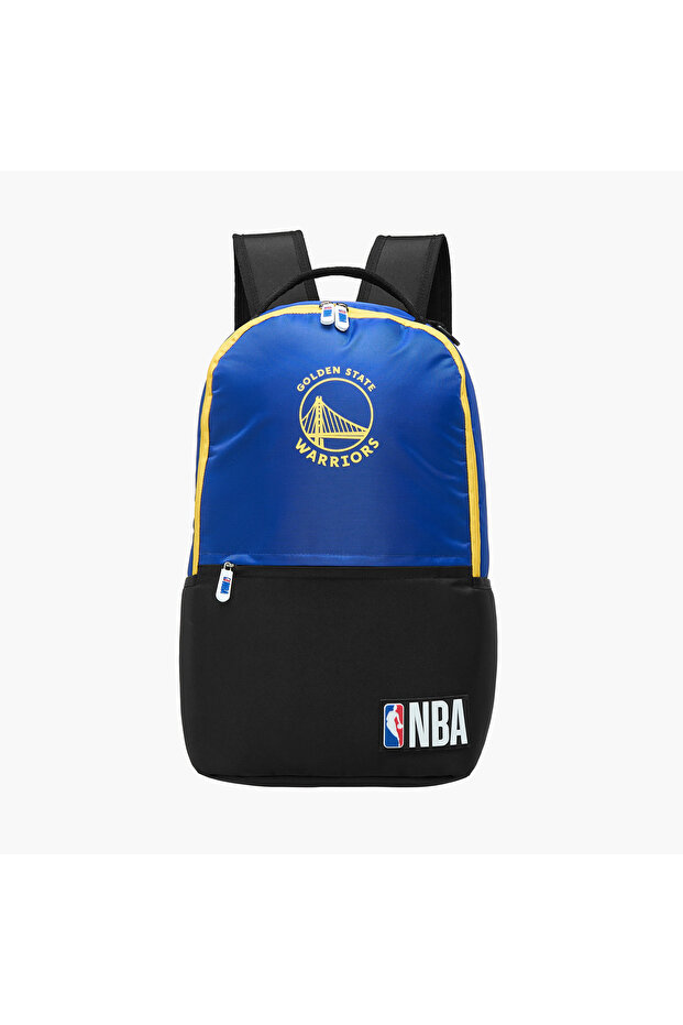 The Golden State Warriors Logo Detail Backpack with Zip Closure - 18 inches