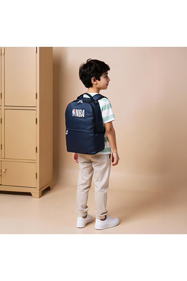 Solid Backpack with Adjustable Shoulder Straps - 18 inches - 3