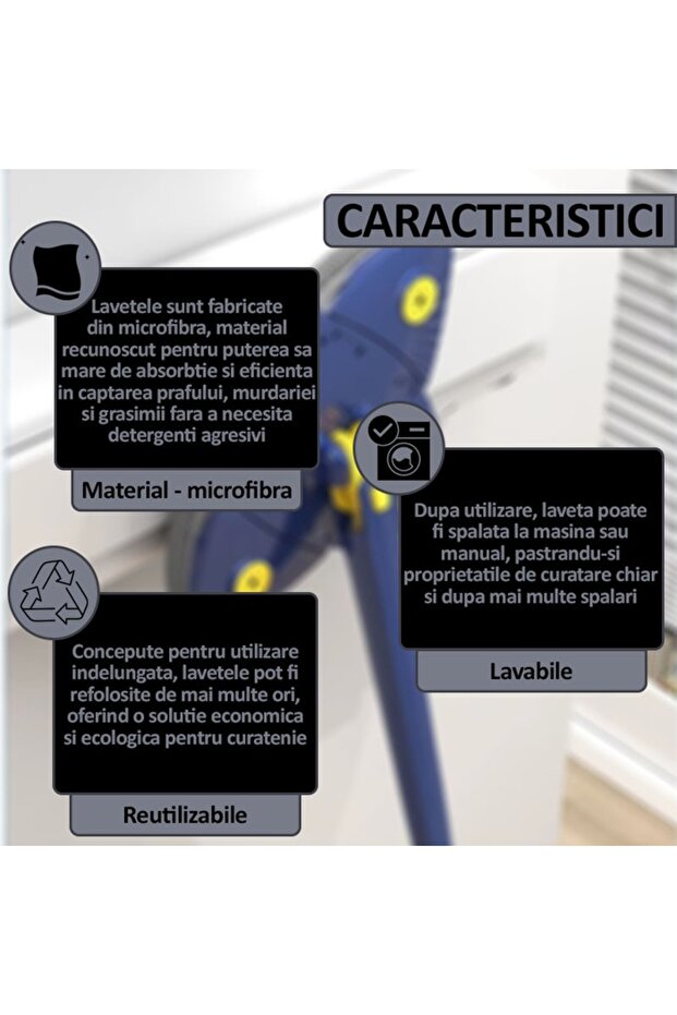 Microfiber Mop Pads - 3-Pack, Reusable, High Absorption, Versatile Use - 3