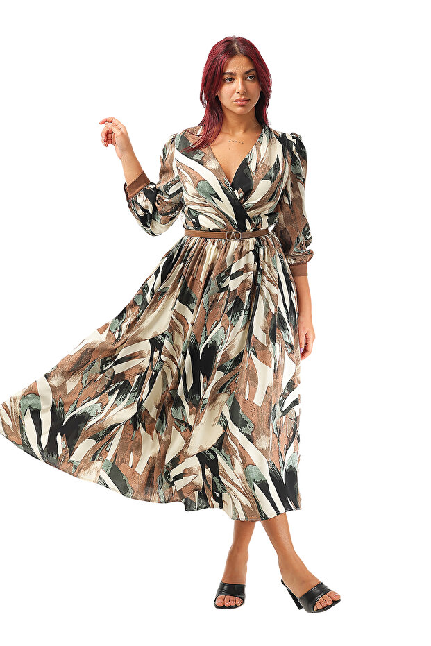Flowy Autumn Panel Dress
