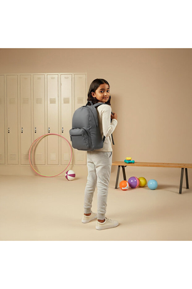 حقيبة ظهر متينة بأشرطة قابلة للتعديل وسحاب للإغلاق - 17 بوصة - 2