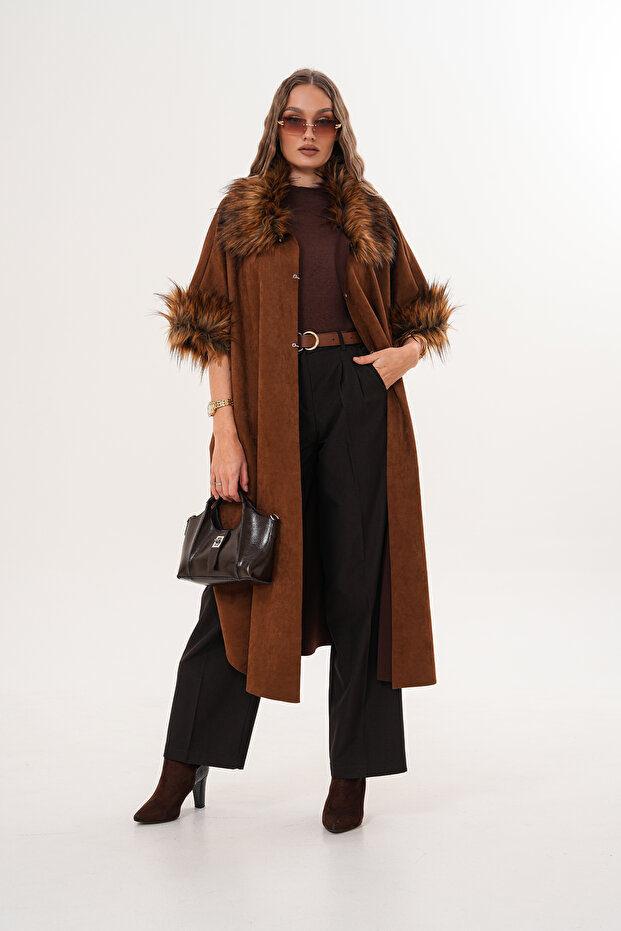 Süet Uzun Panço - 2