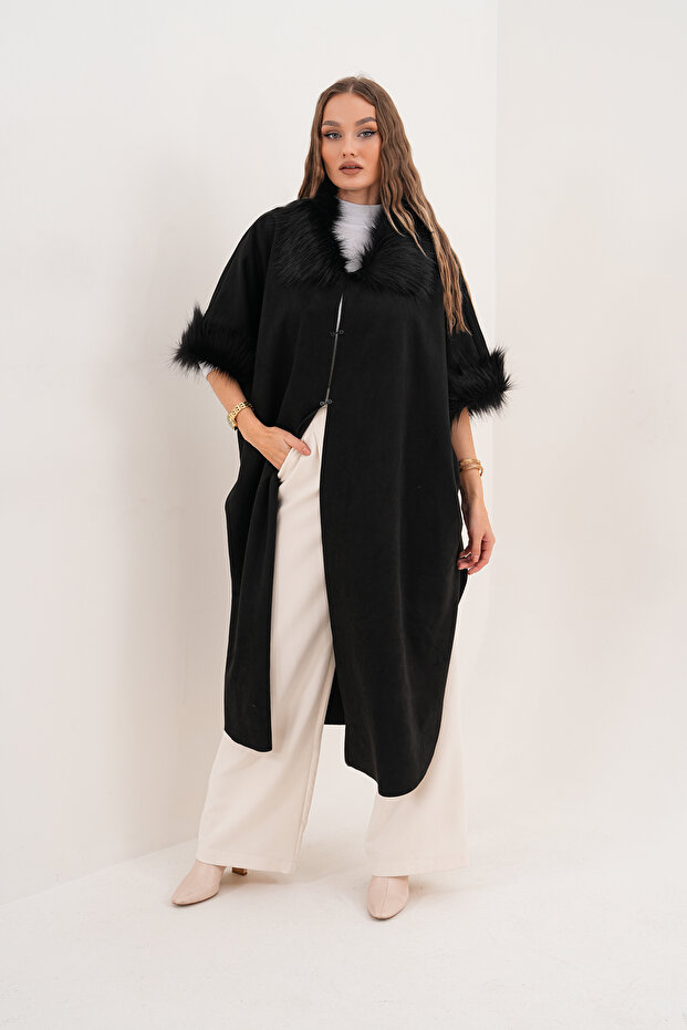 Süet Uzun Panço - 6