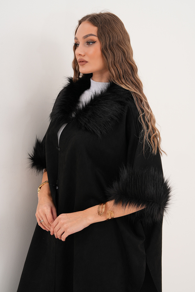 Süet Uzun Panço - 7