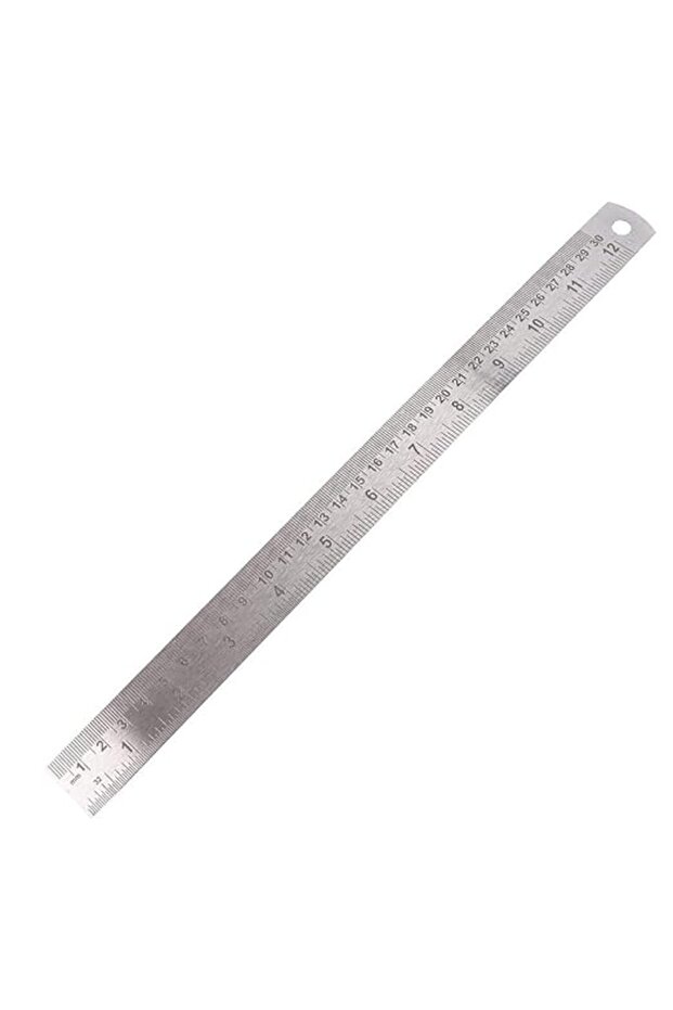 Uken Stainless Steel Ruler (12 inch, 30 cm)