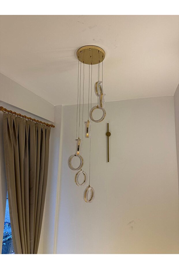 Led Avize Sarkıt 3renk - Gold Grand Combin 200 Cm - 1