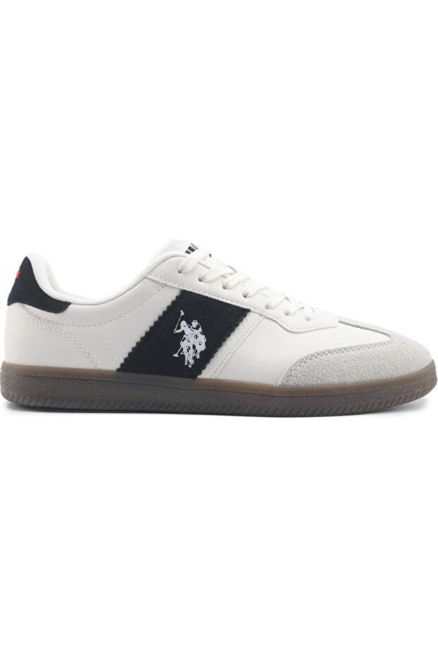 U.S.Polo Assn Sandra White Black Unisex Sneaker