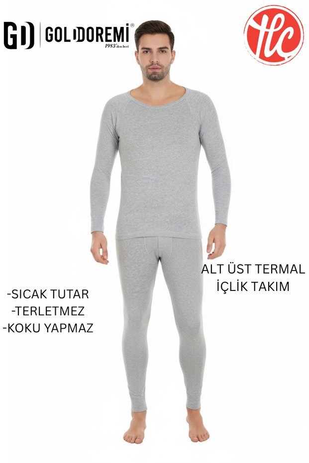 Men's Warm, Anti-Sweat, Odor-Free, Long-Sleeved Thermal Underwear Set