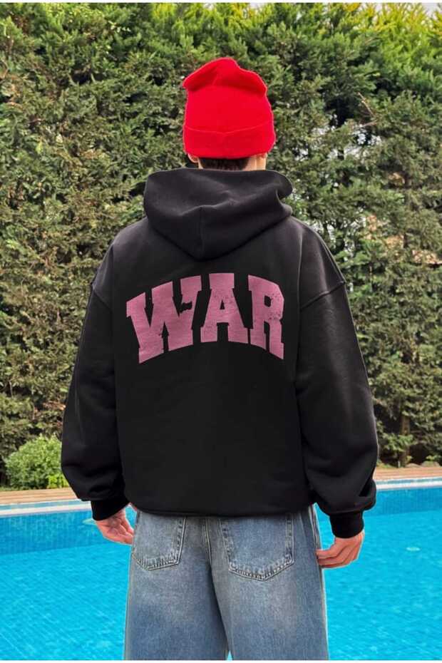 Premium War Baskılı Oversize Zip - 2