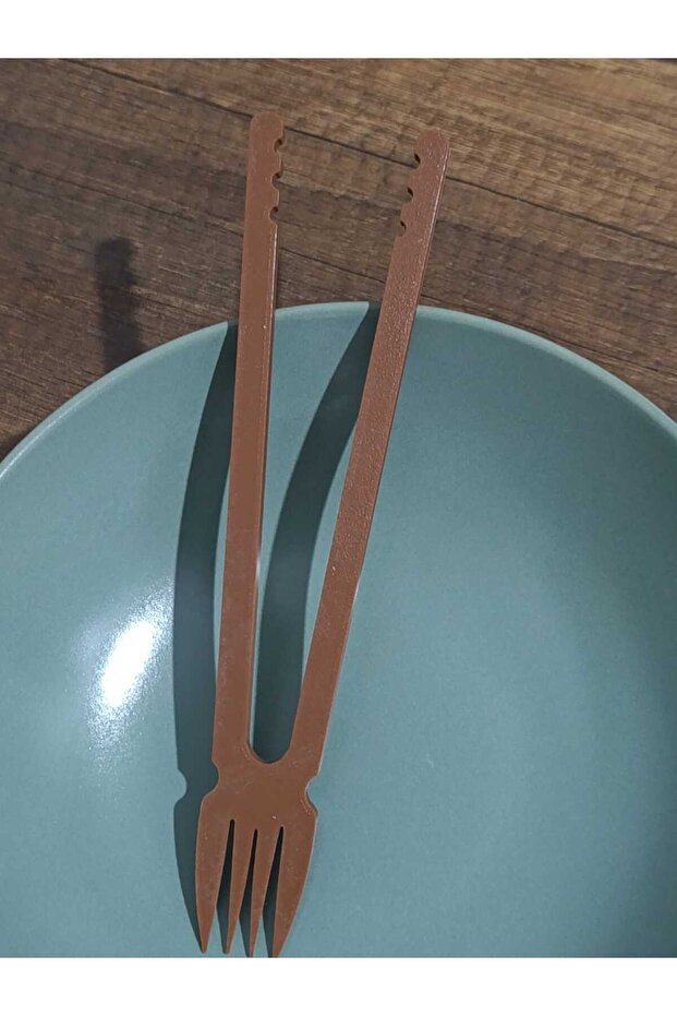 عيدان الطعام + شوكة من البلاستيك العضوي - 2