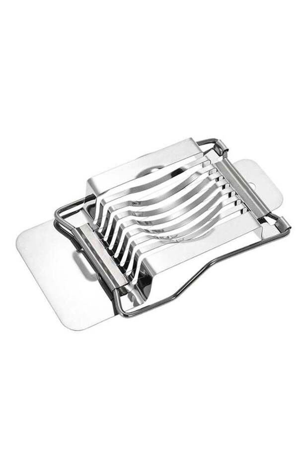 Foldable Egg Slicer Silver 15x2.4x8.2centimeter