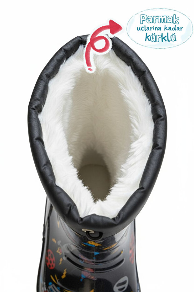 Çocuk Çizme Kürklü Yağmur Ve Kar Botu - 3