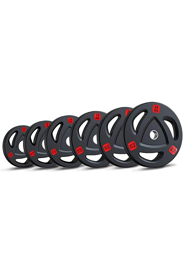 Olympic Weight Plates with Rubber Coating - 2