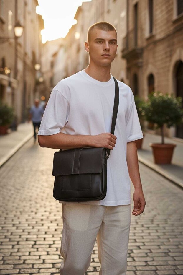 POSTACI ÇANTASI %100 DERİ - 2