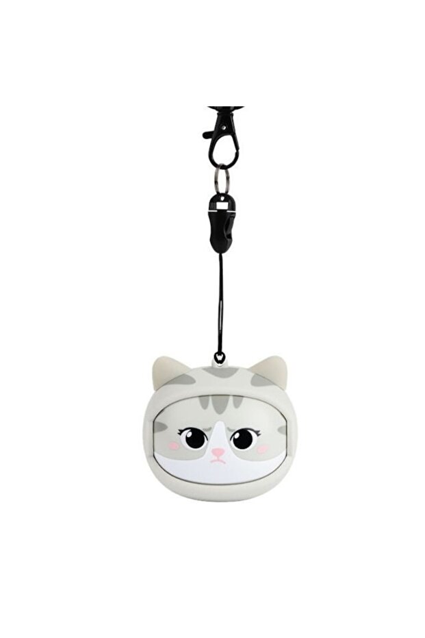 MOOD (BE AUTHENTIC) Wireless Earbuds with Cat-Face Case, Bluetooth 5.0, Noise Cancelling, IPX4, Gray - 2