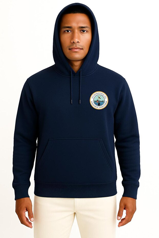 Hooded Tcg Bayraktar L402 Pocket Design Unisex Sweatshirt