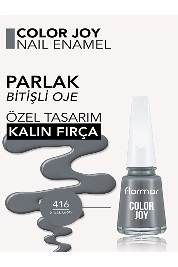 Color Joy Yüksek Pigmentli & Parlak Bitişli Oje - 3