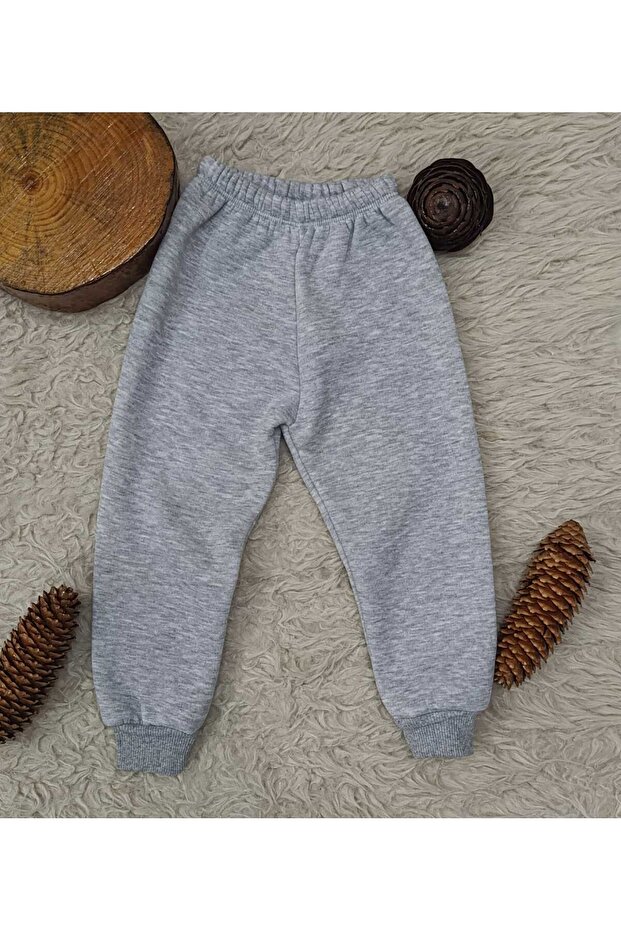 مبطن بالصوف بنطال رياضي بثلاث خيوط - 1