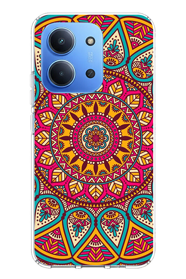 حافظة سيليكون متوافقة مع هاتف Redmi 15C من Mandala مطبوع - 1