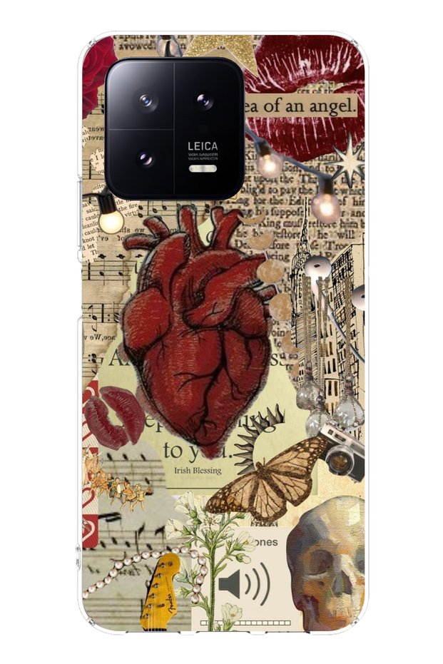 حافظة سيليكون متوافقة مع هاتف Xiaomi Mi 13 من Vampire Diaries Vintage مطبوع