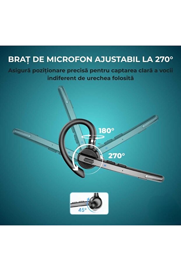 G9 Bluetooth Headset, 15-hour battery, With charging case, ENC+ CVC 8.0 noise cancellation, Mute button - 6