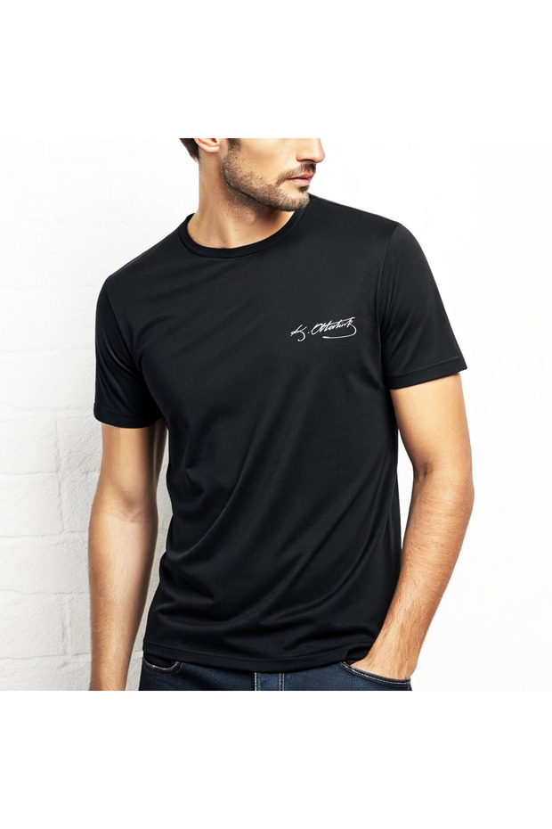 Ataturk Signed Premium Black T-Shirt