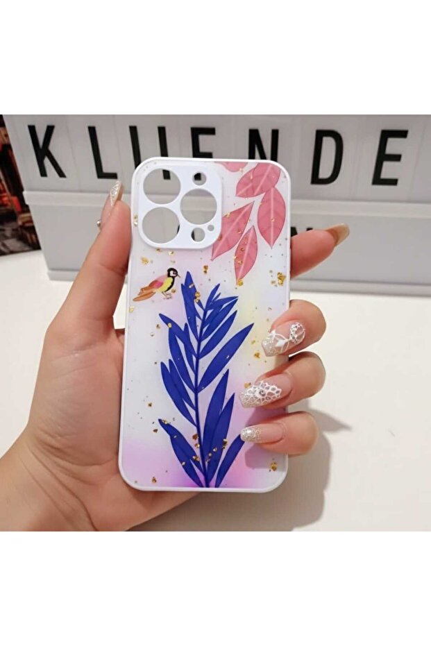 آيفون 13 برو. موديل حافظة بنمط الزهور - 1