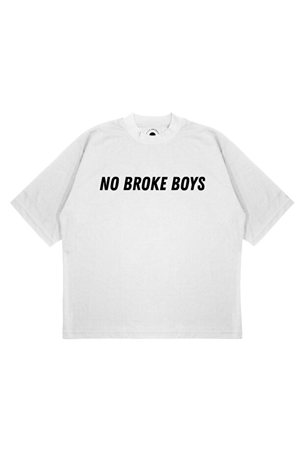 Unisex Oversize No Broke Boys Printed Boxy Fit Thick Fabric (240Gsm) T-Shirt
